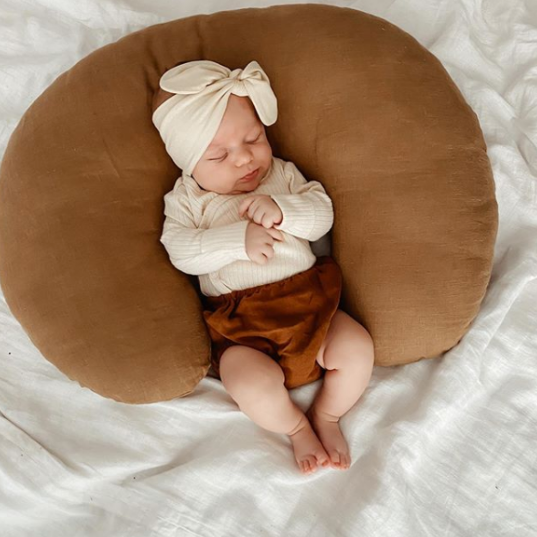 Linen Nursing Pillow Cover