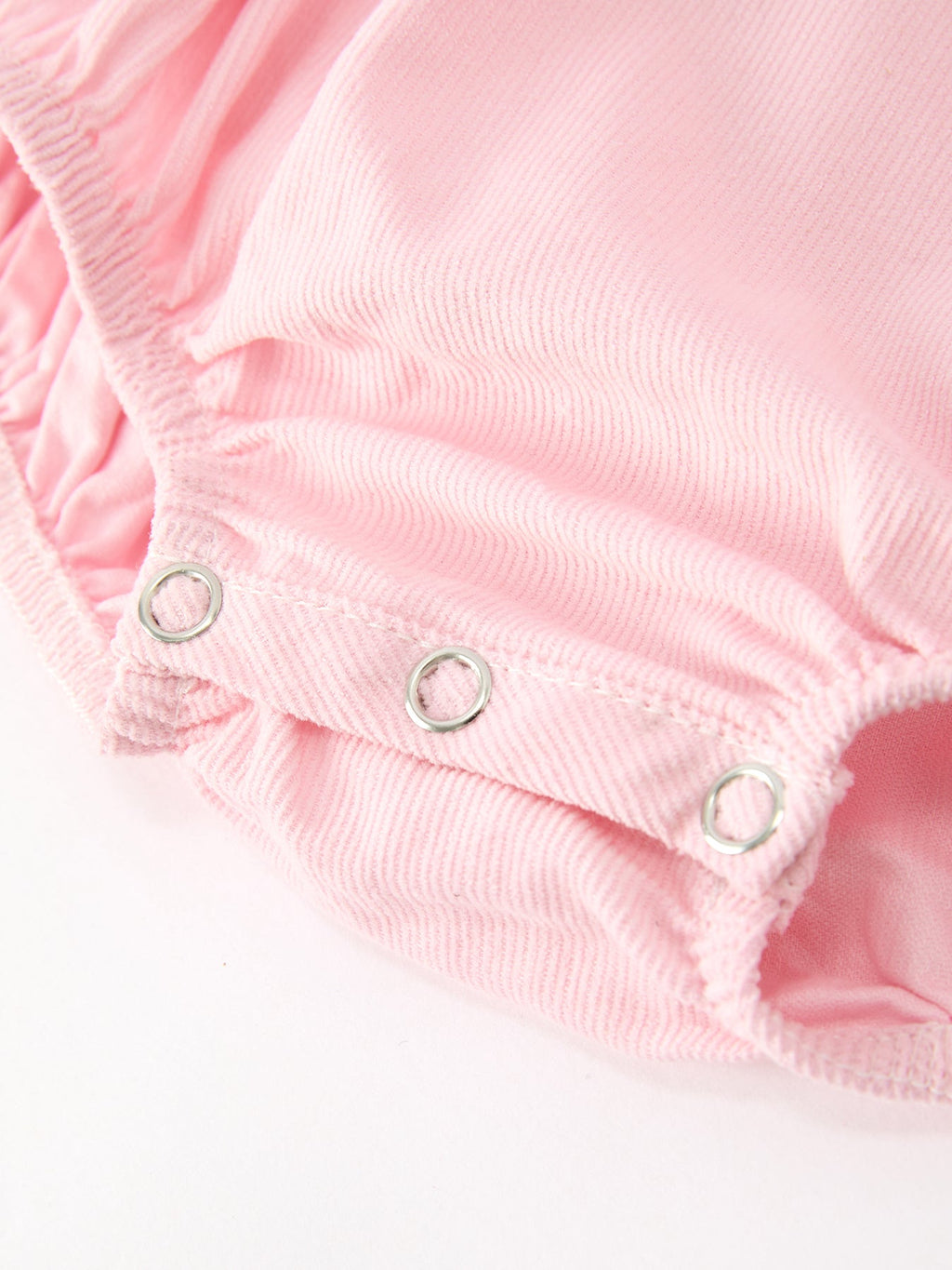 Smocked Corduroy Bubble with Peter Pan Collar