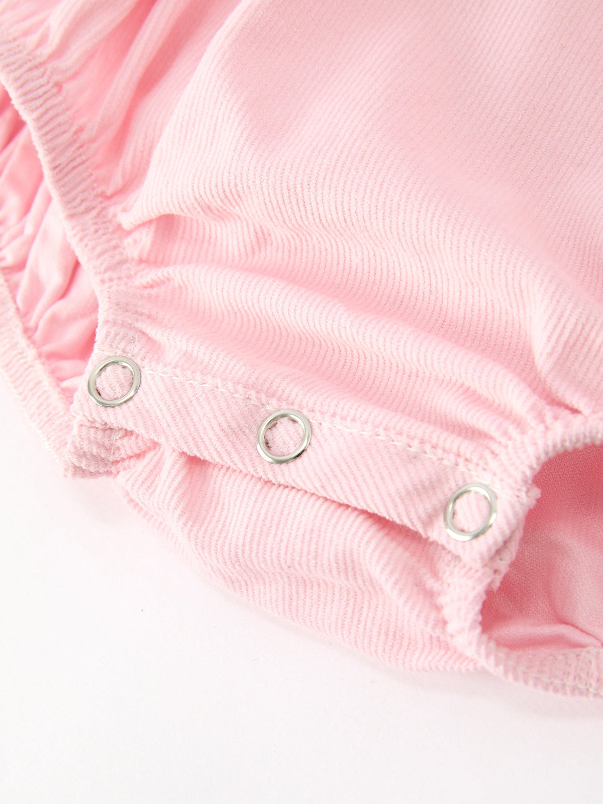 Smocked Corduroy Bubble with Peter Pan Collar