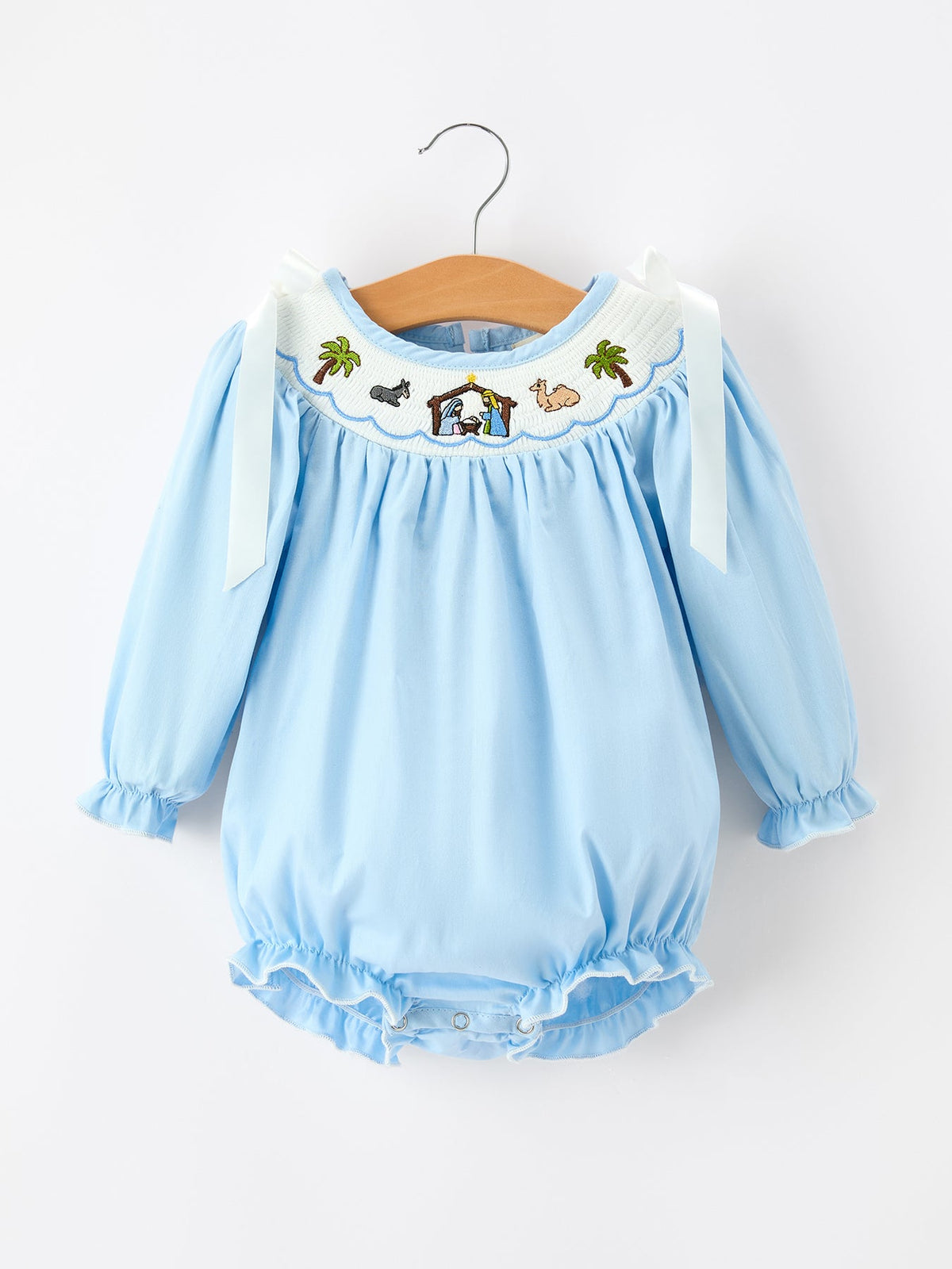 Nativity Smocked Christmas Bubble
