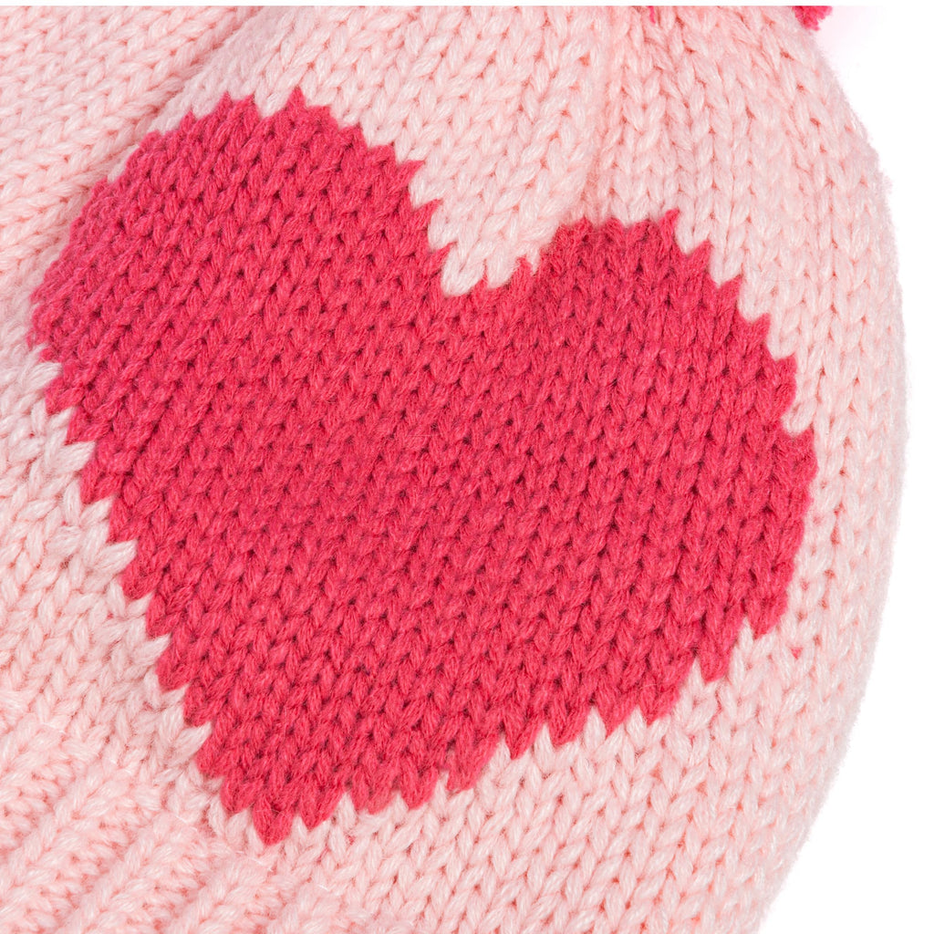 Heart Knit Hat & Animal Mittens Set | Ages 1–6