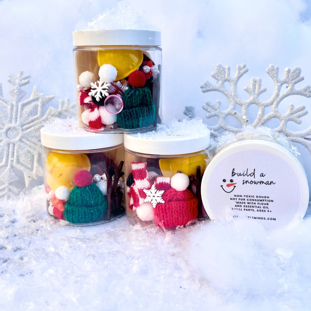 Snowman Dress-Up Play Dough Kit
