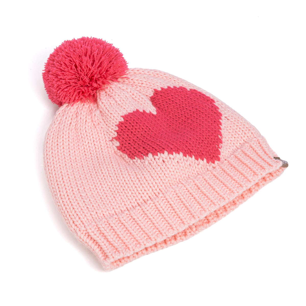 Heart Knit Hat & Animal Mittens Set | Ages 1–6