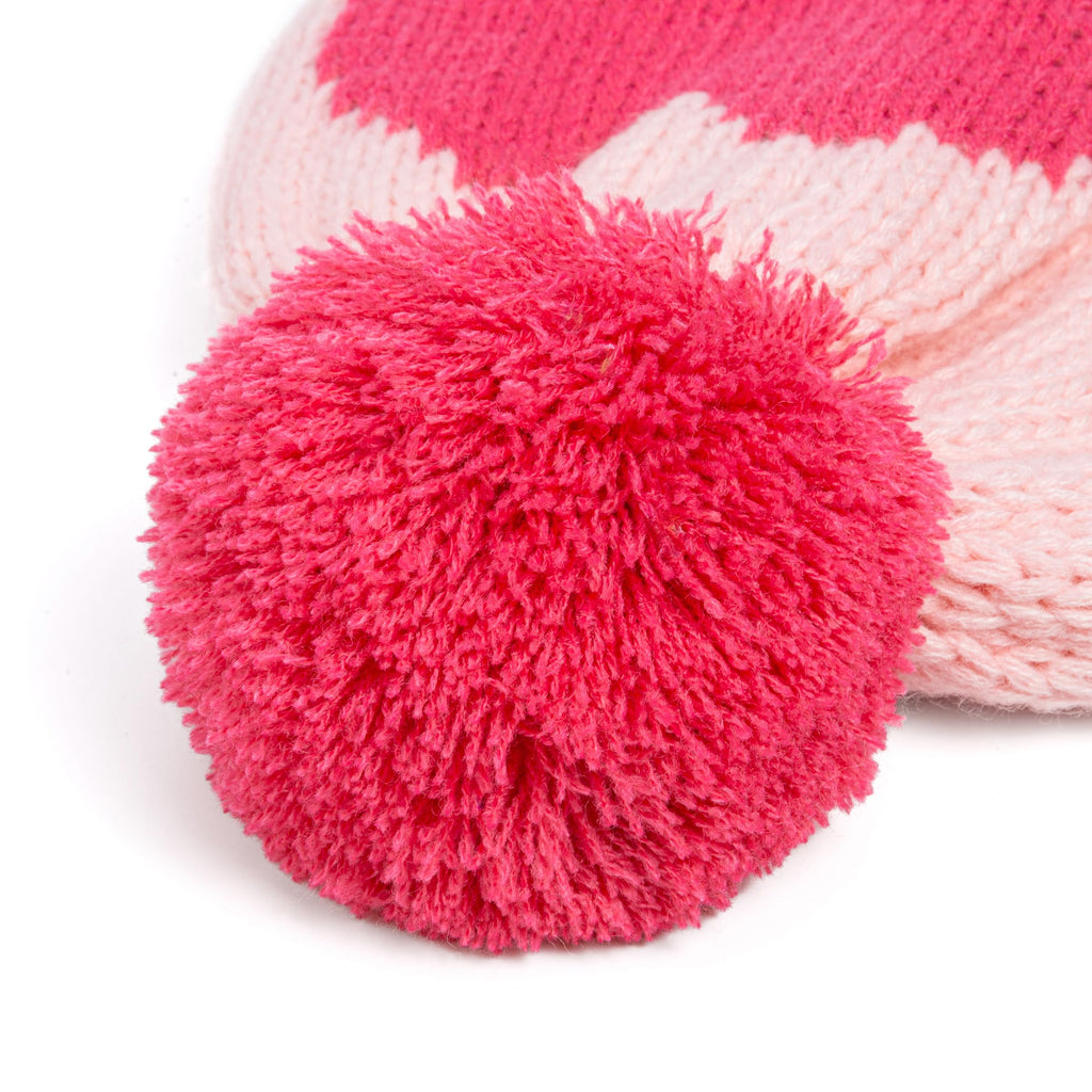 Heart Knit Hat & Animal Mittens Set | Ages 1–6