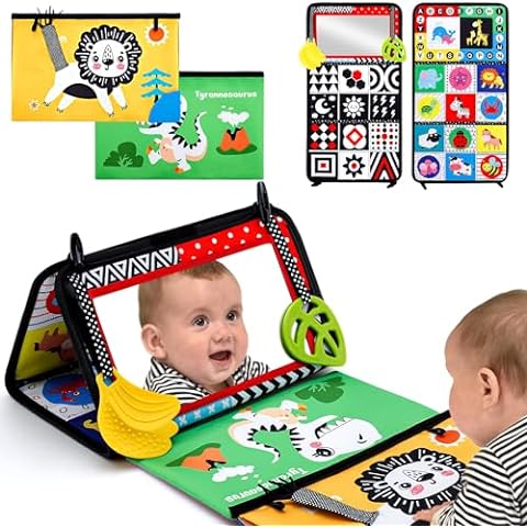 Tummy Time Mirror with Teethers
