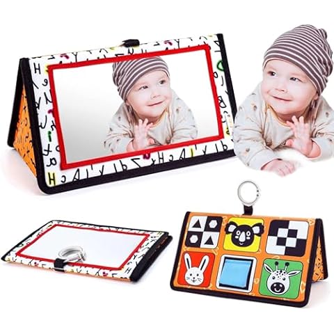 Tummy Time Mirror with Teethers