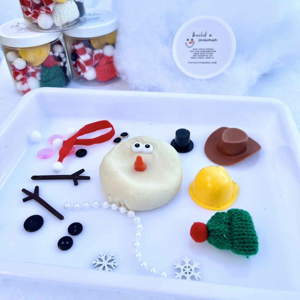 Snowman Dress-Up Play Dough Kit