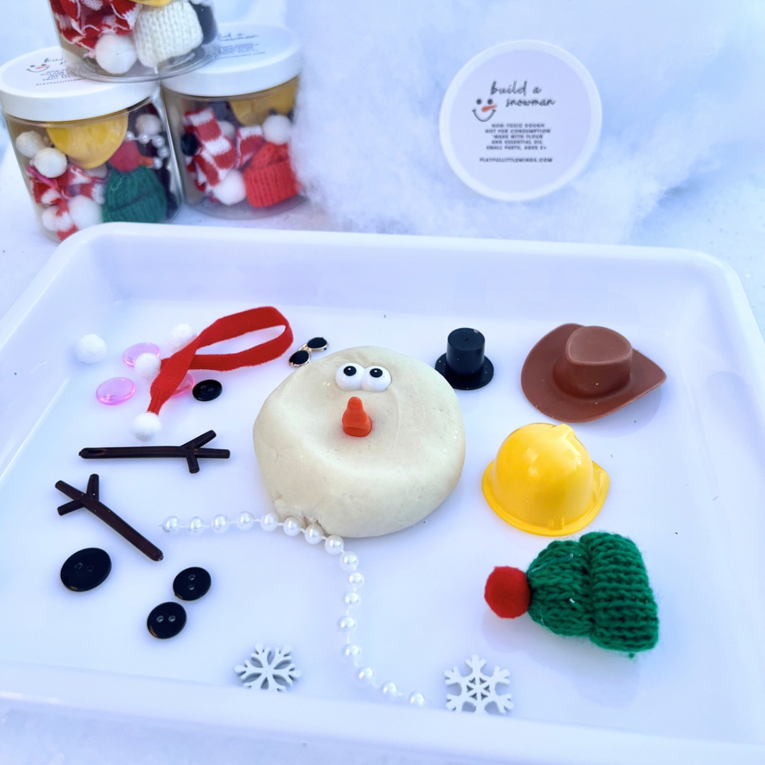 Snowman Dress-Up Play Dough Kit