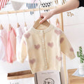 Girls’ Heart Knit Cardigan
