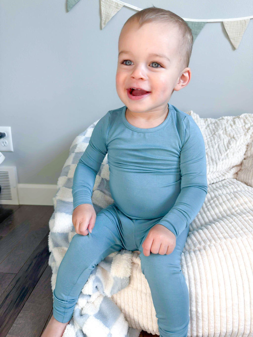 Blue Jean Baby Bamboo Pajama Set