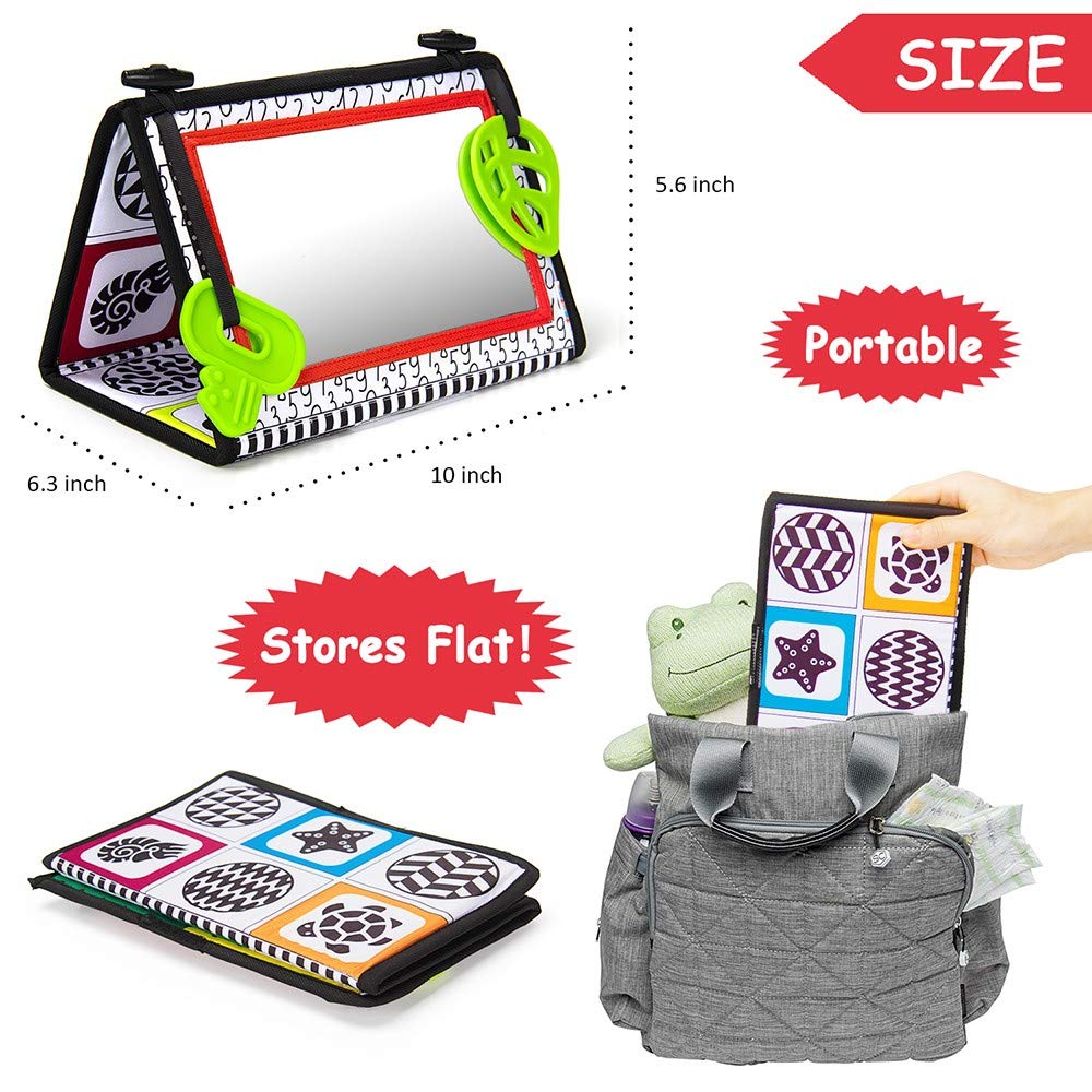 Tummy Time Mirror with Teethers
