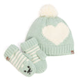 Heart Knit Hat & Animal Mittens Set | Ages 1–6