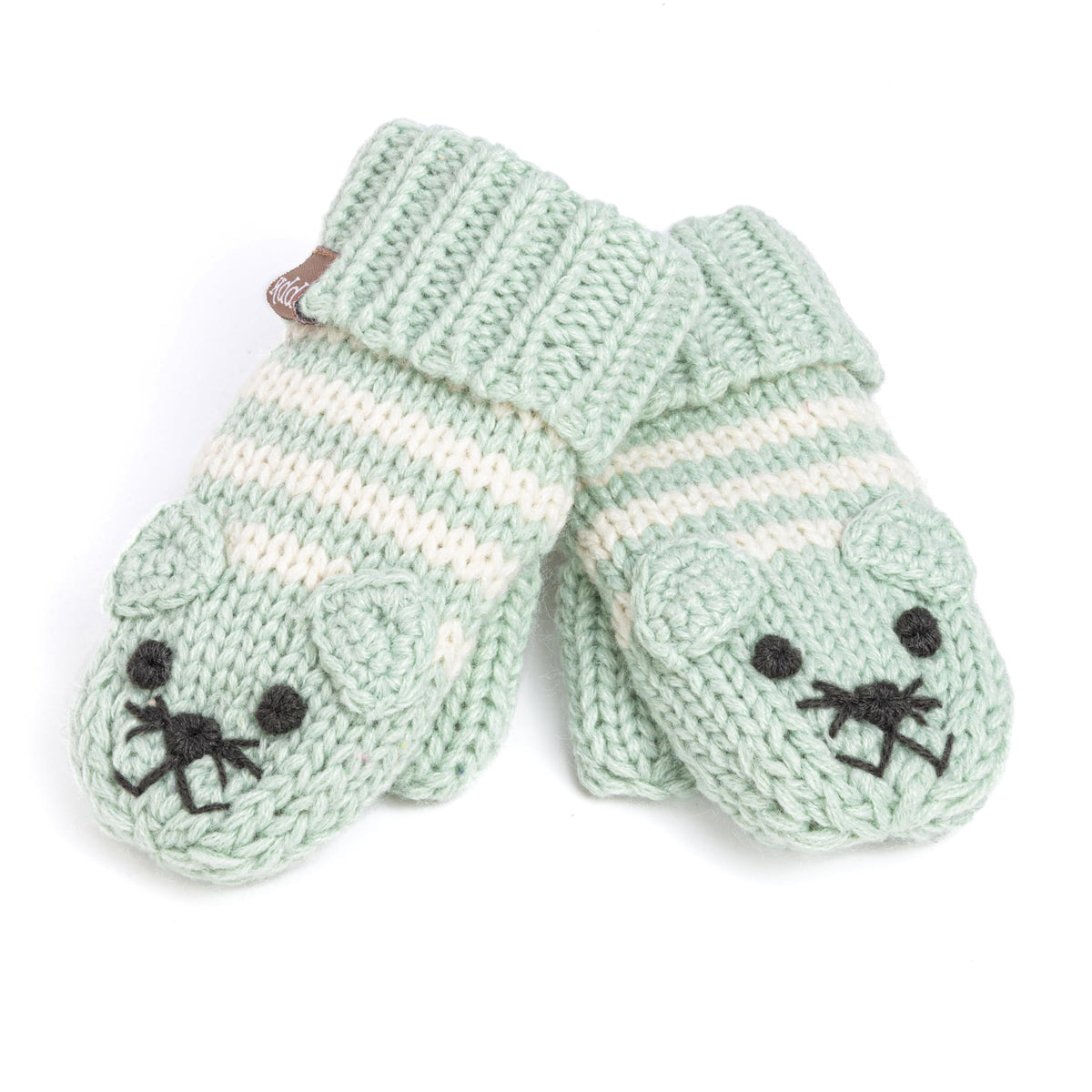 Heart Knit Hat & Animal Mittens Set | Ages 1–6