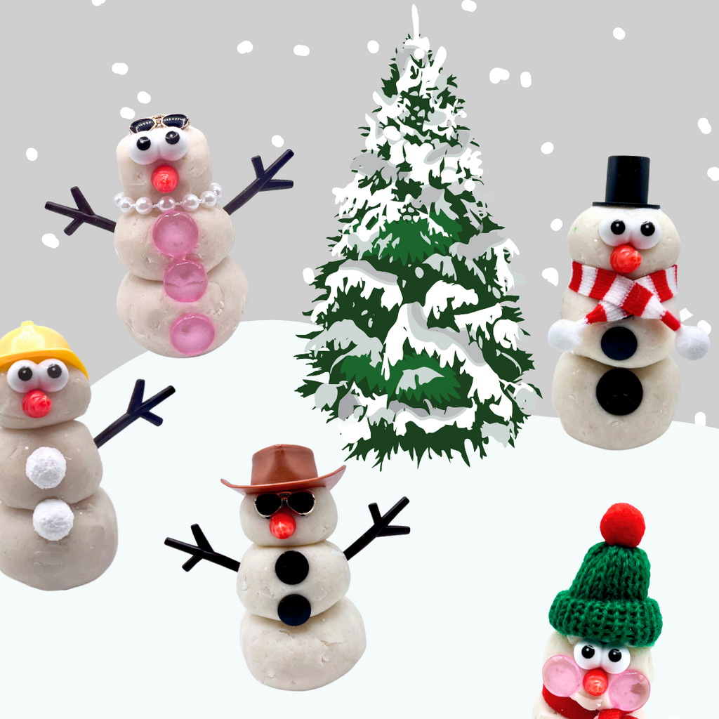 Snowman Dress-Up Play Dough Kit