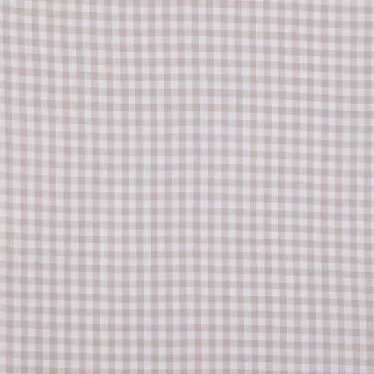 Beige Gingham Changing Pad Cover