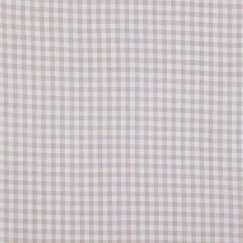 Beige Gingham Changing Pad Cover