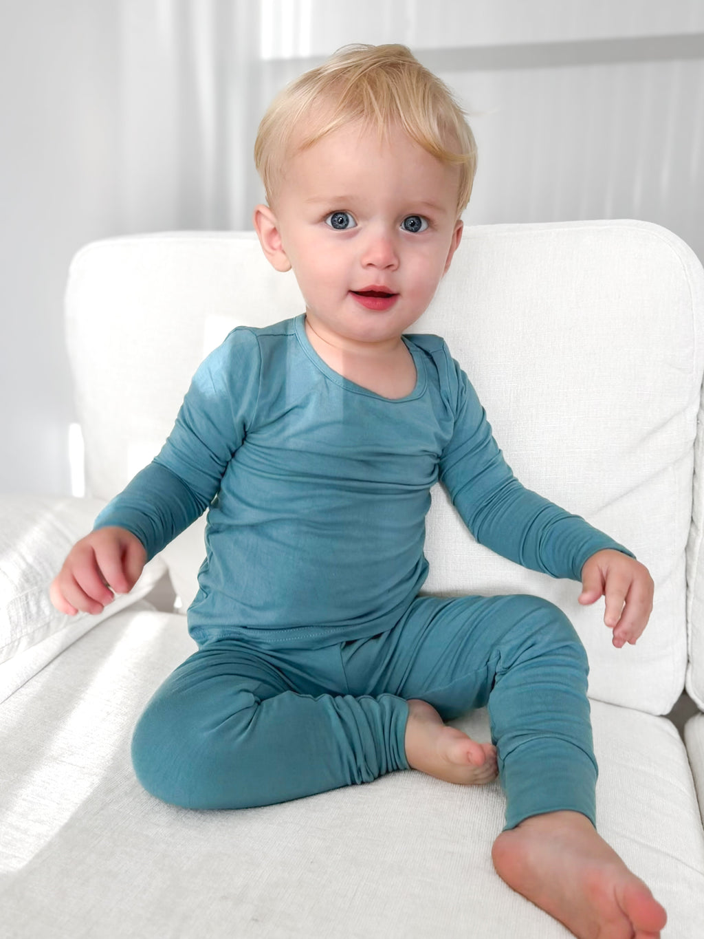 Blue Jean Baby Bamboo Pajama Set