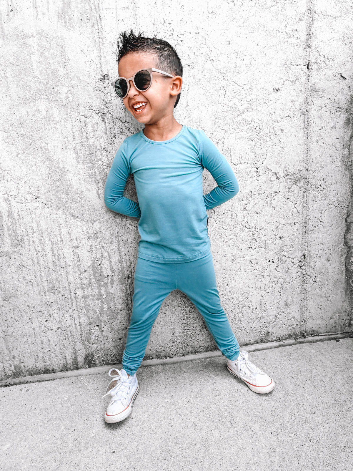 Blue Jean Baby Bamboo Pajama Set