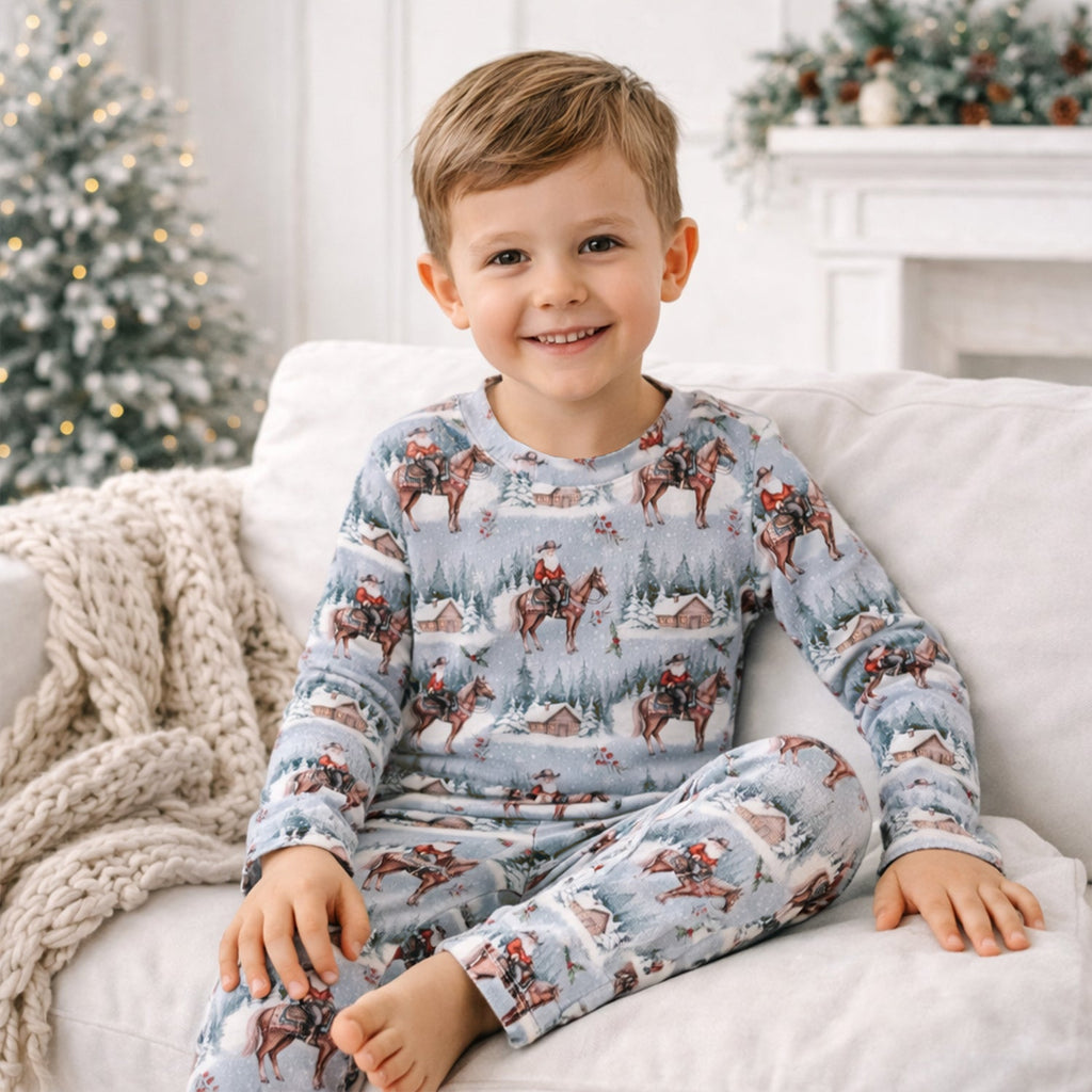 Cowboy Christmas Bamboo Pajama Set