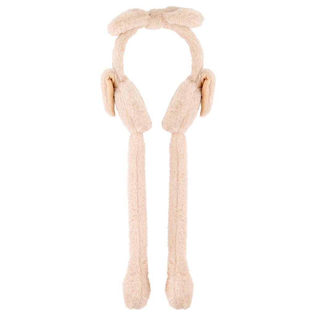 Kids' Plush Earmuffs in Beige