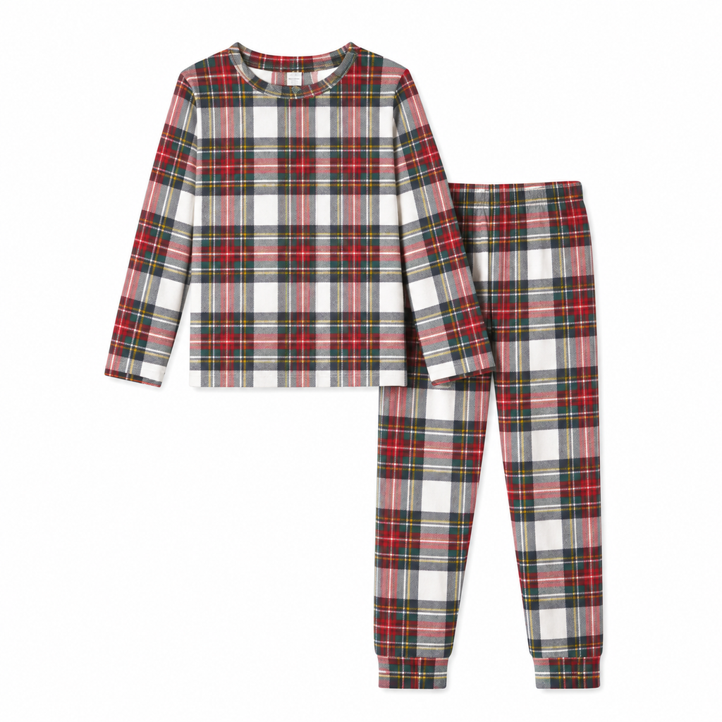 Christmas Plaid Bamboo Pajama Set