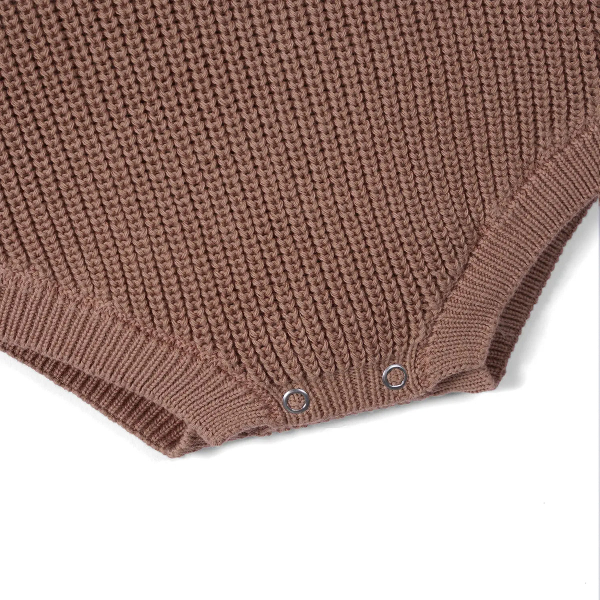 Chunky Knit Romper in Mocha
