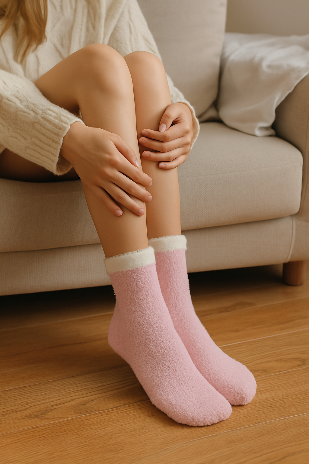 Fluffy Slipper Sock Set, 6 Pairs