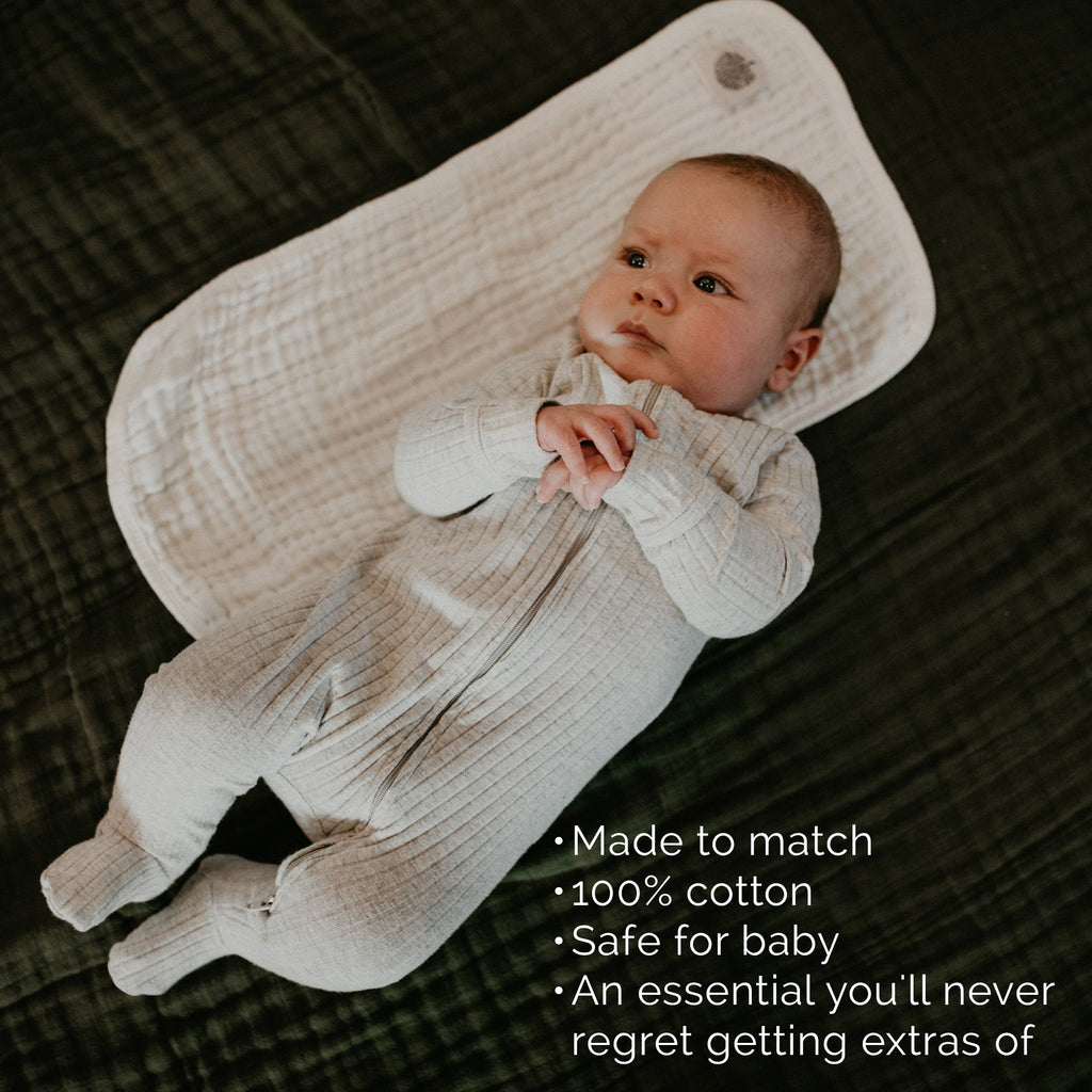 Butterfly Muslin Burp Cloths, 4-Pack