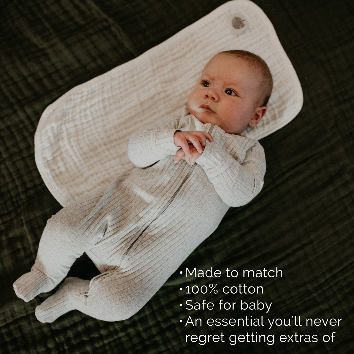 Butterfly Muslin Burp Cloths, 4-Pack
