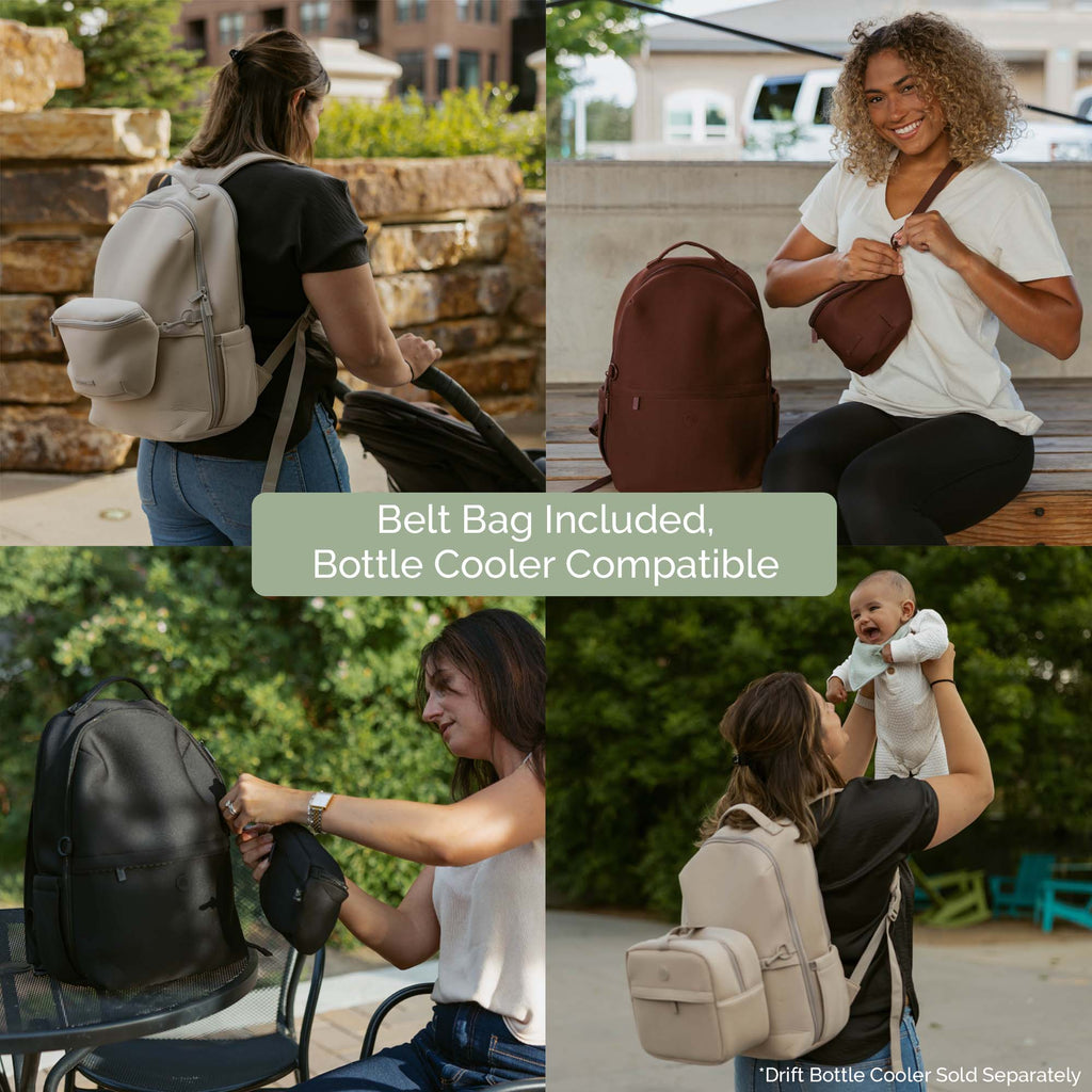 Drift Neoprene Diaper Backpack & Belt Bag