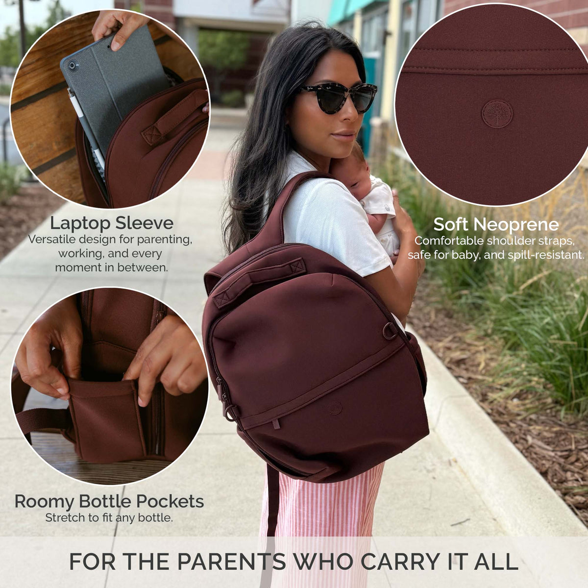 Drift Neoprene Diaper Backpack & Belt Bag