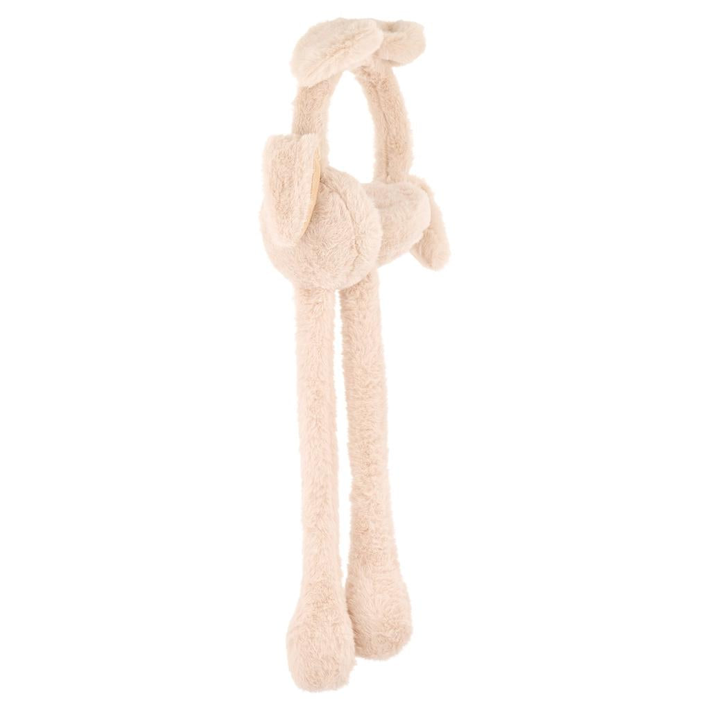 Kids' Plush Earmuffs in Beige