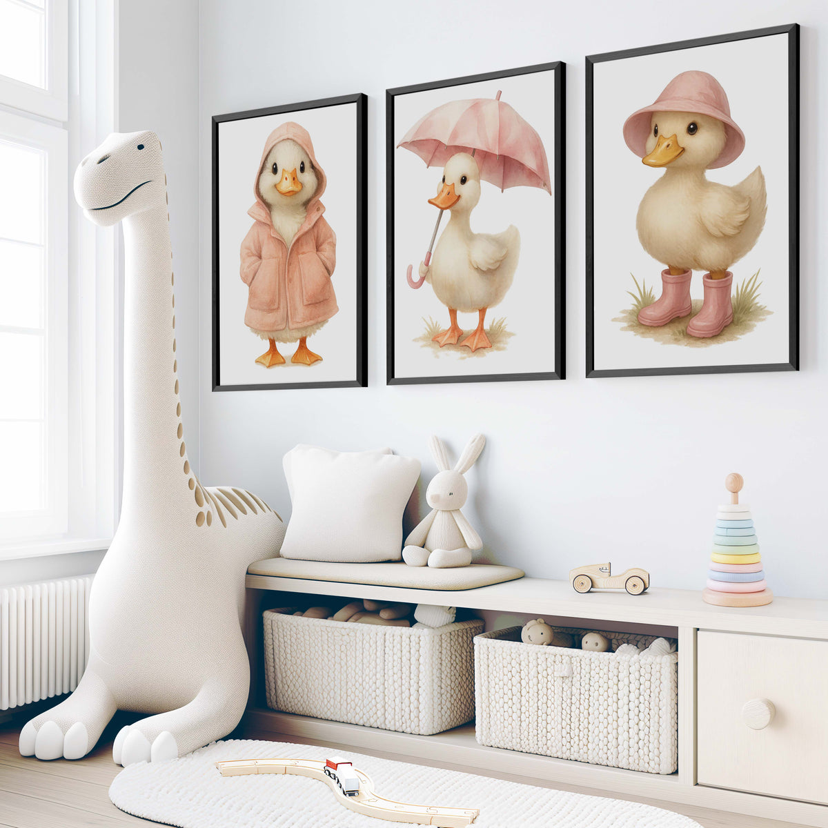 Duckling Nursery Art Trio