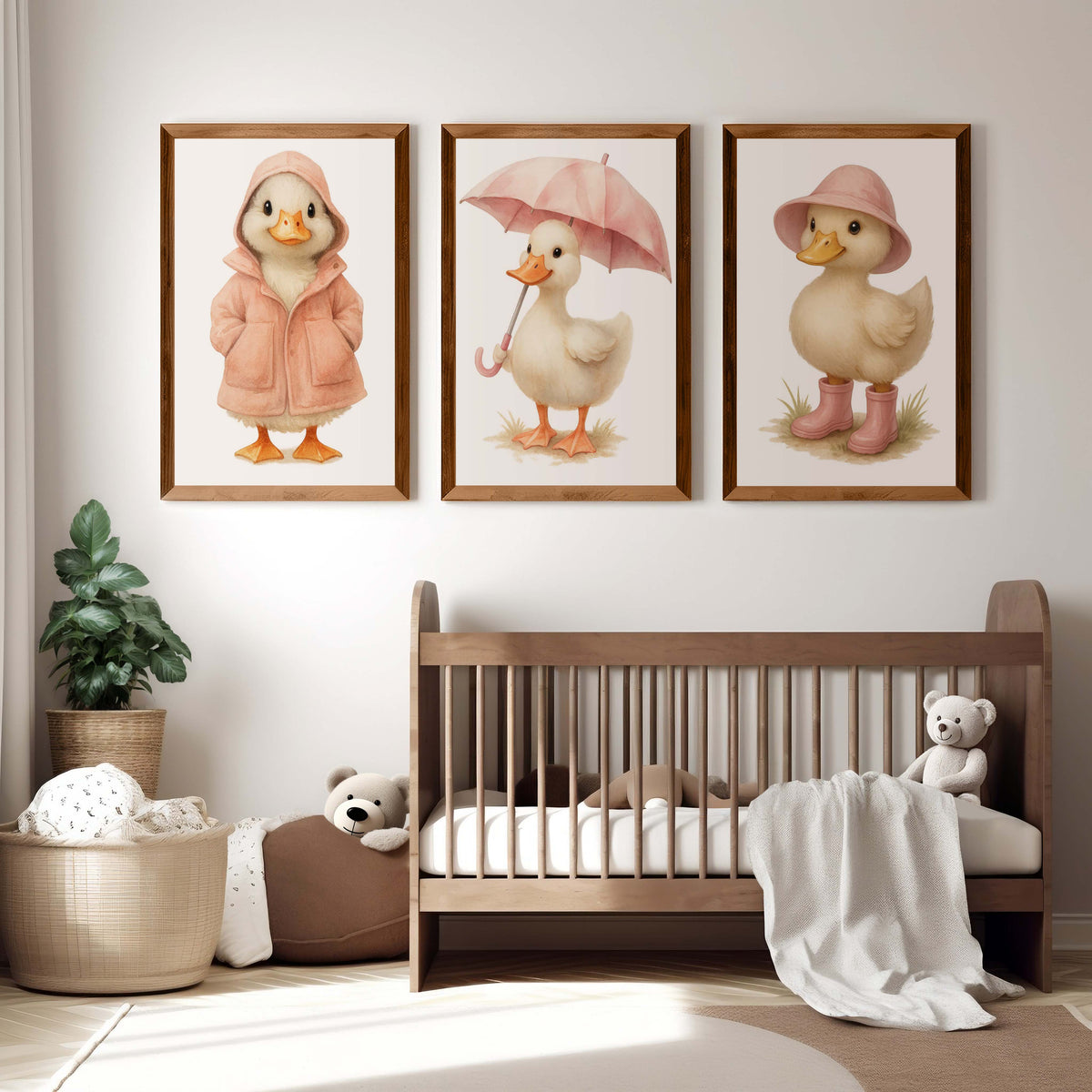 Duckling Nursery Art Trio
