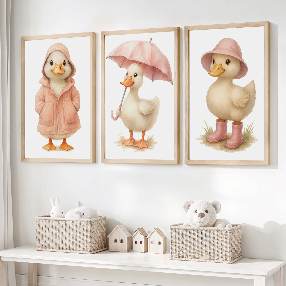 Duckling Nursery Art Trio